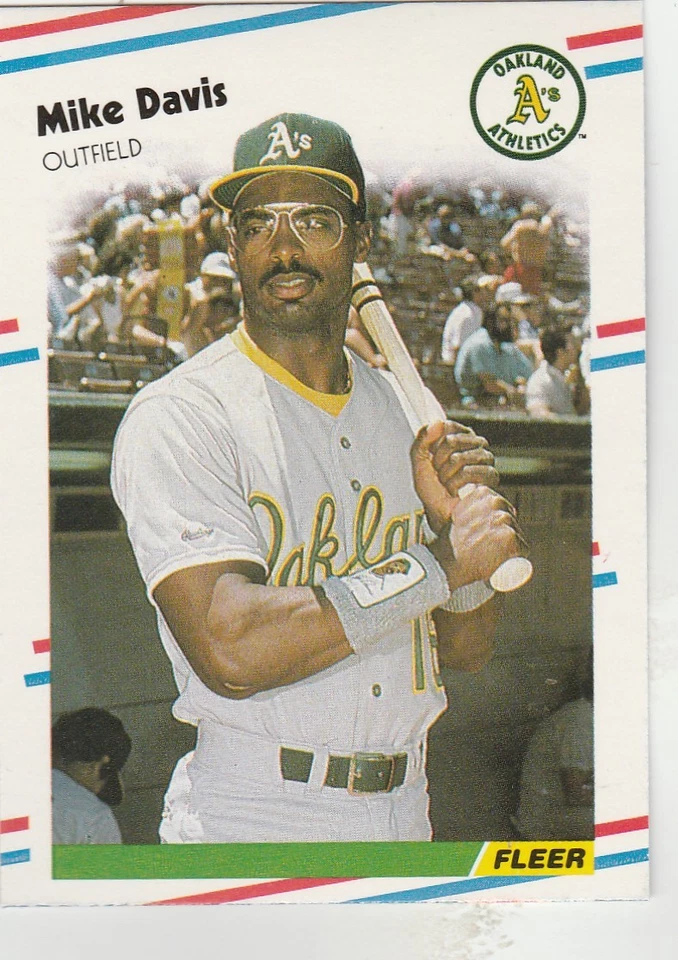 FREE SHIPPING-MINT-1988 (ATHLETICS) Fleer #277 Mike Davis - Image 1 of 1