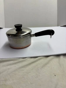 Vintage Revere Ware Topf 1 Quart Kochtopf und Deckel Kupferboden USA gebraucht - Bild 1 von 8