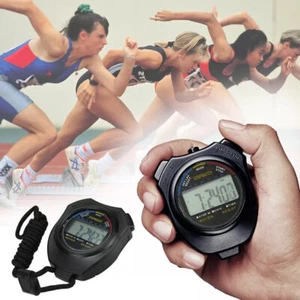 1-10x Stopwatch Digital LCD Sports Counter Chronograph Timer Odometer Watch Lot - Picture 1 of 25