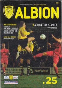 Burton Albion v Accrington Stanley 2004/5 (25 Mar) Nationwide Conference - Picture 1 of 1