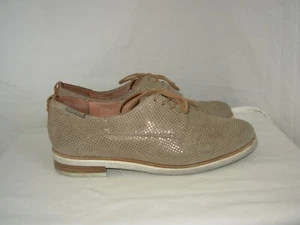 MEPHISTO Chaussures Derbies EUR.4 (P.37) US.6 1/2 Cuir beige brillant - Imagen 1 de 8