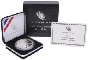 2012-W $1 Infantry Soldier Commemorative Silver Dollar PROOF OGP - U2670 - STOCK - Picture 1 of 1
