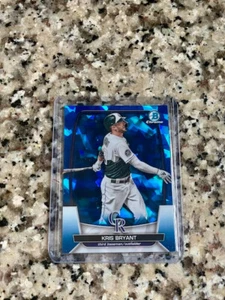 2023 Bowman Chrome Sapphire Kris Bryant Colorado Rockies SSP - Picture 1 of 2