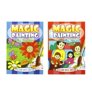 2 x Paint Kids Book Water Magic Painting - Picture 1 of 2