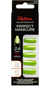 Sally Hansen Halloween 24 Coffin Nails CO746 Defying Gravi-tea Neon Green NIB - Picture 1 of 9