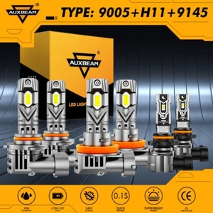 6X AUXBEAM 9005 H11 9145 LED faros antiniebla 6500K para Ford F-150 2015-2024 - Imagen 1 de 12