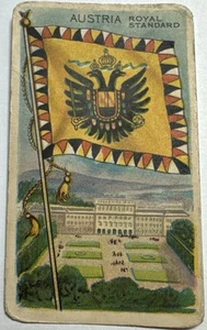 1909-11 T59 Flags Of All Nations - Austria Royal Standard- Black Back Fac 25 - Picture 1 of 2