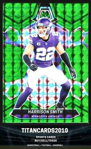 Harrison Smith 2024 Panini Mosaic Green Prizm Minnesota Vikings #147 - Foto 1 di 2