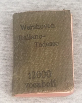 Miniature Italian German Wershoven 12,000 Word Dictionary Softback 1-3/8" - Image 1 of 4