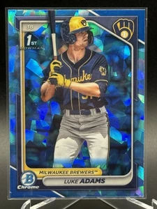 2024 Bowman Chrome Sapphire LUKE ADAMS 1st Sapphire - Picture 1 of 2