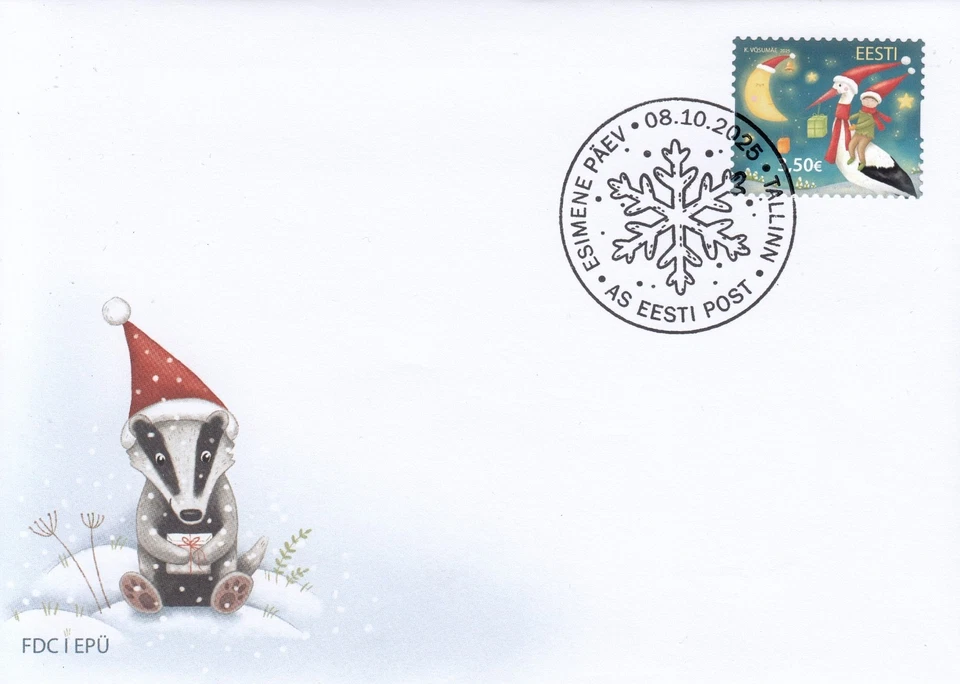ESTONIA 2025 - Christmas II FDC (08.10.2025) - Image 1 of 1