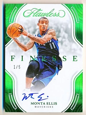 2024-25 Flawless Monta Ellis Finesse Signatures Emerald Auto #FNS-MEL (1/5) Foto 1 de 2