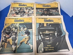 Vintage NFL 1979 PITTSBURGH STEELERS WEEKLY Lot of 4 Volume 1 No. 11,12,14,16 - Picture 1 of 17