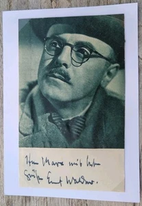 Ernst Waldow Handsigniertes Autogramm,autograph,Verstorben 1964 - Bild 1 von 2