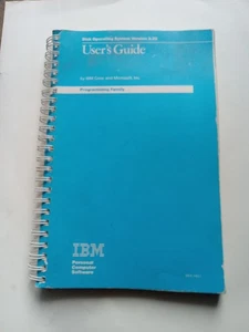 RARE 1986 IBM DISK OPERATING SYSTEM VER 3.20 USER'S GUIDE VINTAGE COMPUTING - Picture 1 of 5