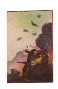 JAPÓN SEGUNDA GUERRA MUNDIAL ERA PROPAGANDA CAJA DE CERILLAS ETIQUETA con TANQUES - Imagen 1 de 1