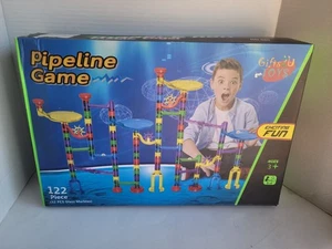 Pipeline Game Marble Run Building STEM Educational Toy Kids 122 Pieces 3+ New - Picture 1 of 11