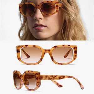 Neu mit Etikett Michael Kors | Denali Ringelblume Schildpatt ausgeschnitten eckige Sonnenbrille - Bild 1 von 5