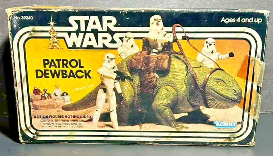 Star Wars Patrol Dewback Kenner Vintage Completo 1979 Con Caja Intacta Sin usar, en caja Foto 1 de 4