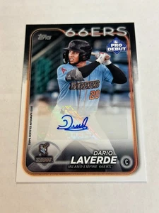 2024 TOPPS PRO DEBUT DARIO LAVERDE PROSPECT AUTO ANGELS - Picture 1 of 2