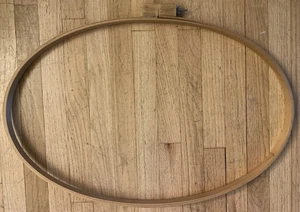 18.5x28 DARICE Oval Wooden Frame Needlework Needlepoint Embroidery hoop - Picture 1 of 3
