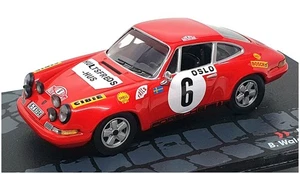 Altaya 1/43 Scale MC19706 - Porsche 911 S #6 Monte Carlo 1970 - Red - Picture 1 of 5