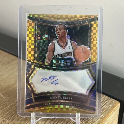 2024 Select Monta Ellis True Gold Auto /10 FOTL  RARE Warriors - Image 1 of 2