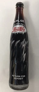 Genuine Original Vintage 1976 Pepsi Bottle Unopened Full Swirl 16 oz. One Pint - Picture 1 of 24