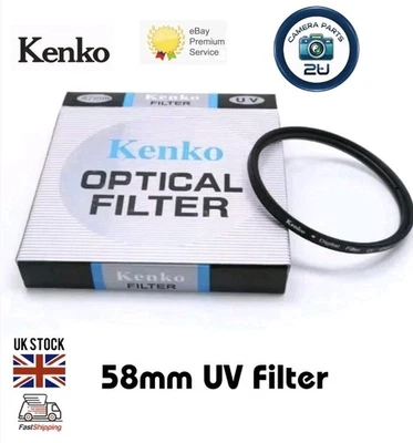 Kenko 58mm UV Digital Filter Lens Protector for Digital Camera UK Stock - Image 1 of 4