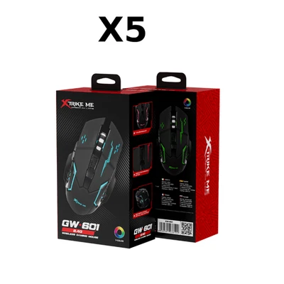 Job Lot 5× XTrike Me GW-601 Wireless RGB Gaming Mouse 3200 DPI - Trade - Image 1 of 4