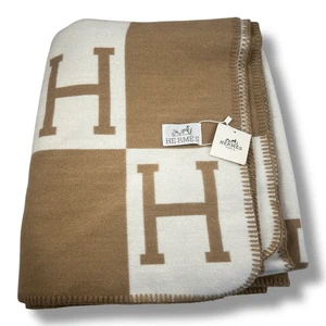 Hermes leichte Decke Avalon braun weiß - Bild 1 von 6