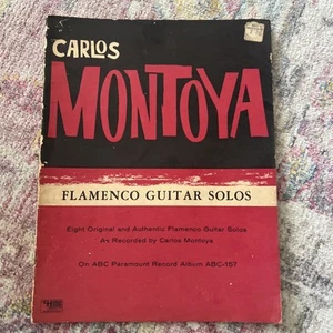 Carlos Montoya Flamenco Guitar Solos Rare Book,1957 Edition  - Picture 1 of 9