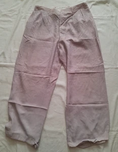 Vintage 1930s trousers pants British silky gents turn ups damaged AS IS - Picture 1 of 16
