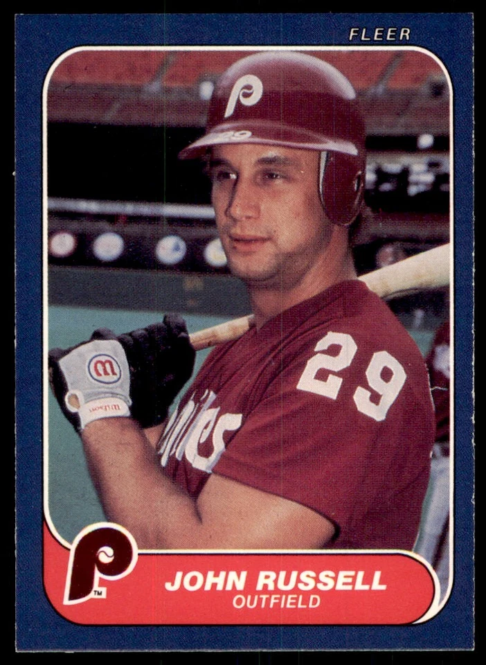 1986 Fleer John Russell , Philadelphia Phillies #448 - Image 1 of 2
