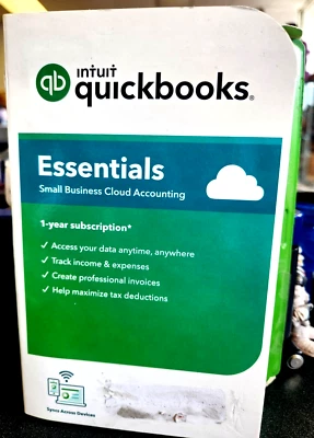 2019 INTUIT Quickbooks ESSENTIALS Small Business Cloud Accounting NEW Sealed! - Image 1 of 2