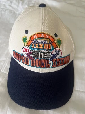 Gorra de béisbol Super Bowl XXXIII 33 Miami Denver Broncos vs Atlanta Falcons Foto 1 de 4