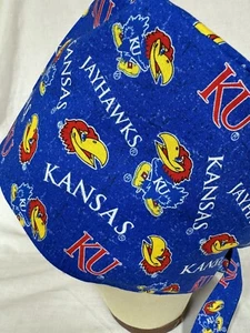 Men/Women Surgical Scrub Cap Lined Kansas Very Cool 100% Cotton - Picture 1 of 3