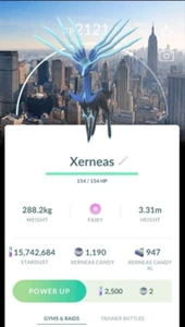 Non Shiny Xerneas Hintergrund New York Go Fest 2023 ✨Pokemon Trade✨ - Bild 1 von 1