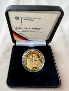 100 Euro Goldmünze Deutschland 2006 UNESCO Welterbe "Klassisches Weimar" - Bild 1 von 9