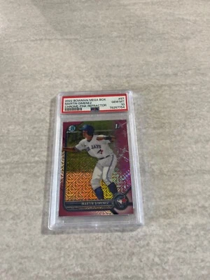 2022 Bowman Chrome Mega Box Pink Refractor Martin Gimenez /199 PSA 10 - Image 1 of 2