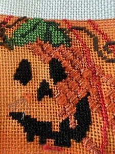 Liebling festlich Halloween Jack-o-Laterne 13m Nadelspitze Leinwand unvollendetes Set - Bild 1 von 6
