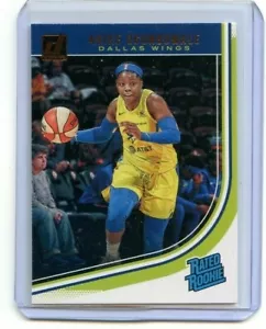 2019 Panini Donruss WNBA ARKE OGUNBOWALE RC Rated Rookie #93 Dallas Wings - Bild 1 von 2