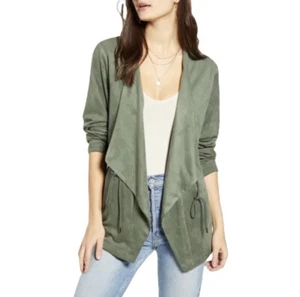 Neu mit Etikett leer NYC Kunstwildleder Vorhängejacke grün Größe XL - Bild 1 von 8