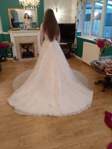 wedding dress size 6 never worn. Made by sottero and midgley. Detachable belt - Picture 1 of 13