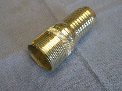 STC10 1" MPT PLATED STEEL KING COMBINATION HOSE NIPPLE DIXON VALVE