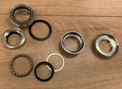 Brompton replacement complete headset 1 1/8 steerer silver - Image 1 of 2