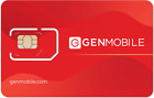 genmobile Prepaid 50X Sim Cards T-Mobile or At&T Network - No Service Included