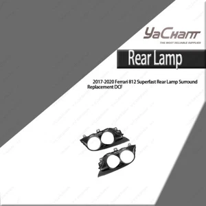 DRY CARBON Rear Lamp Surround Replacement For 2017-2020 Ferrari 812 Superfast - Picture 1 of 6