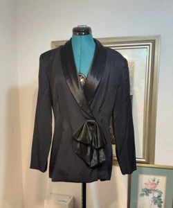 Vintage CDC Women’s Black Unlined Blazer Jacket Size 8 - Picture 1 of 8