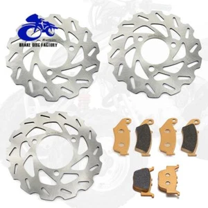 For Honda Sportrax 450 Front Rear Brake Disc Rotors Pads TRX 450R TRX450ER 04-13 - Picture 1 of 17